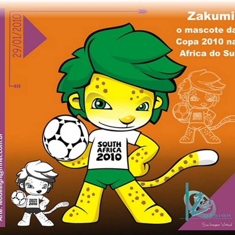 Zakumi, o mascote da Copa 2010 vetorizado - Corel na Veia